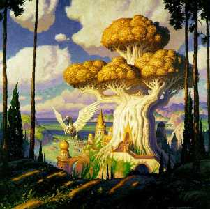 Таким Великий Дуб могли видеть только жители волшебного мира, всему остальному народу он казался большим деревом с огромным дуплом ... Всего лишь......